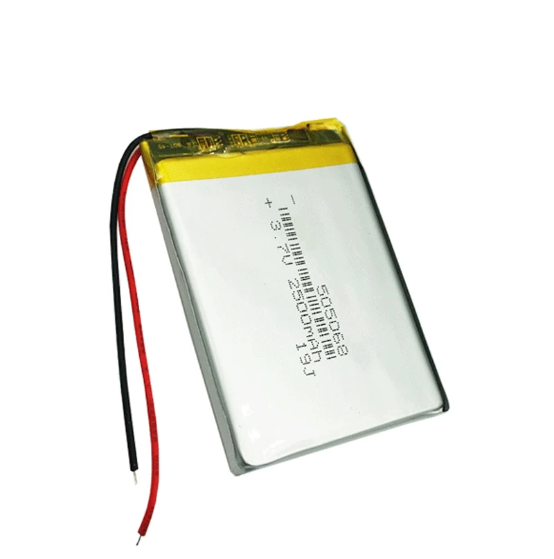 

505068 2500mah 3.7V Lithium Polymer Battery For GPS POS DVR Notebook E-book Tablet PC MID PDA Rechargeable Li-polymer Batteries