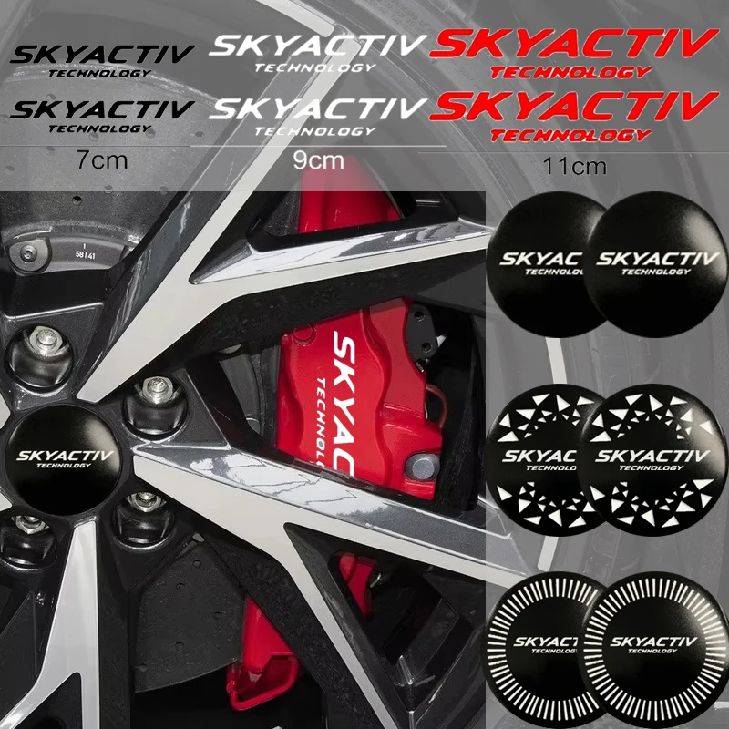 

Устойчивая наклейка на крышку суппорта автомобиля, наклейки на центральную ступицу колеса для Mazda Skyactiv, логотип ATENZA AXELA CX-3 CX-5 CX-9 CX-30 MPS MX-5