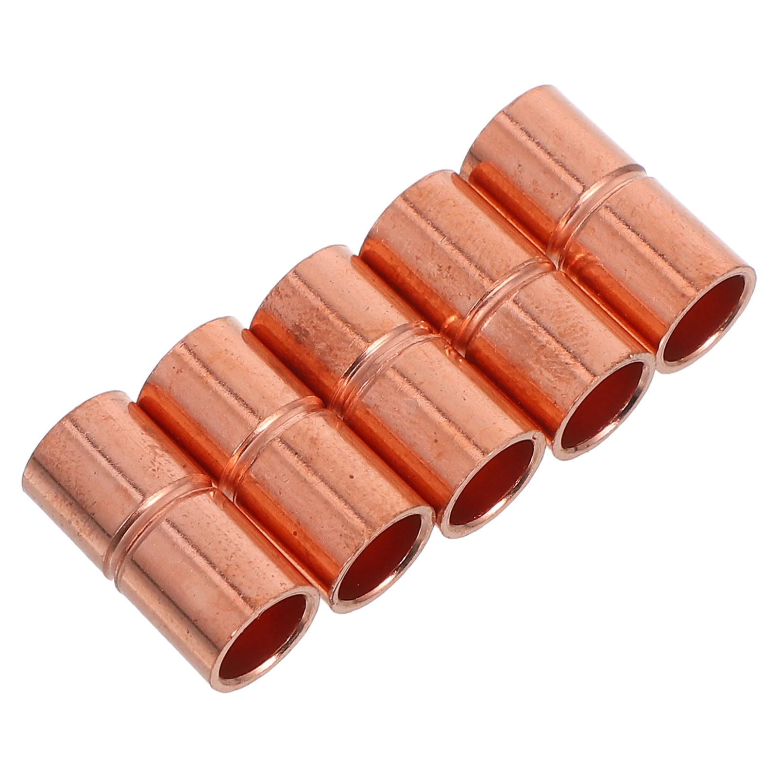 

5pcs Copper Pipe Joint Soldering Kit Straight Coupling HVAC Plumbing System Repair Accessories
