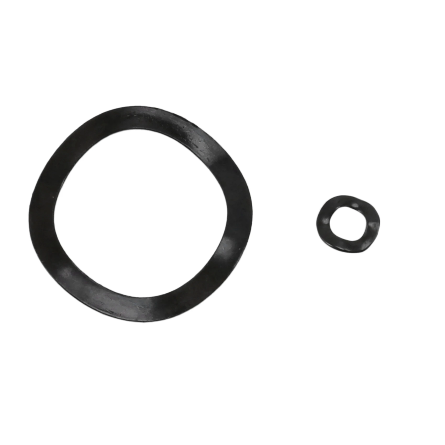 -[Retail TX] Black Steel Ring Spring Washer Three Wave Washers 65MN Wave Gasket Assortment Kits-M3 M5 M6 M8 M10 M16(550 P