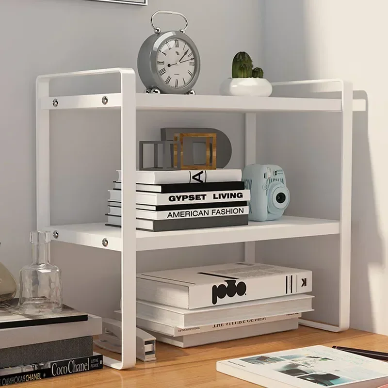 French Hand Magazine Holder Aesthetic Multilayer Finishing Bookcase Shelf Iron Estante Oficina Storage Furniture