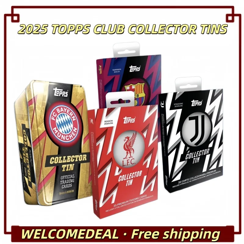 Set de Caja Sorpresa de Estrellas de Fútbol Topps Iron Box 2025-26 - Edición para Fans - Caja de Equipo - Barcelona, Real Madrid, Bayern Munich, Manchester United