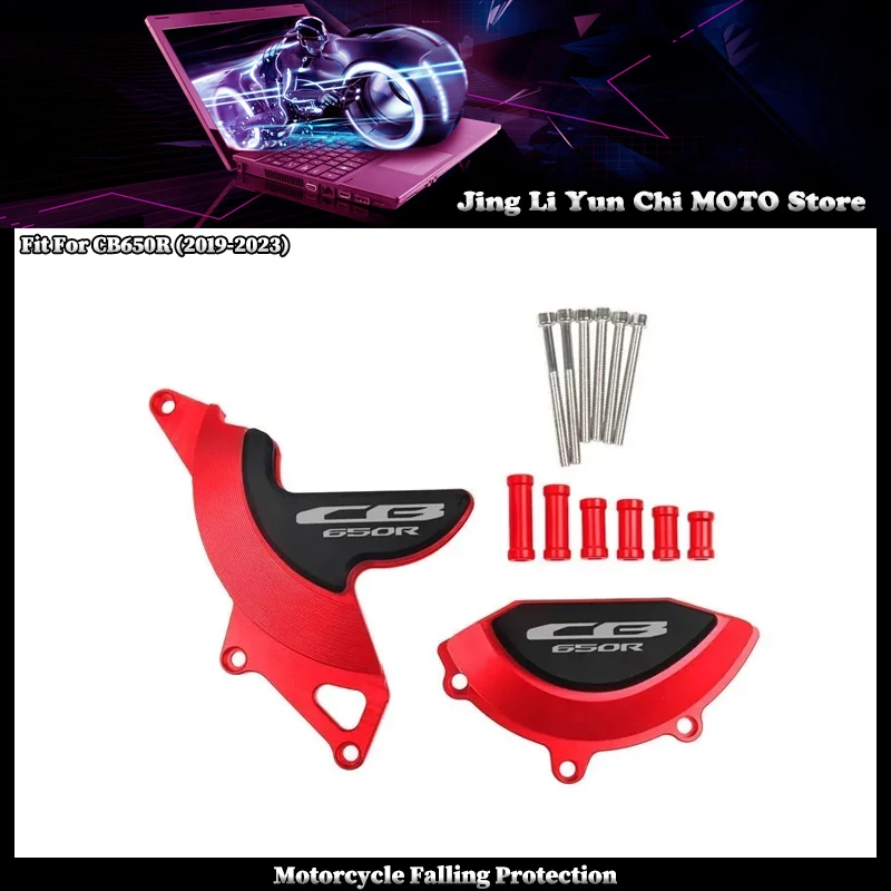 

Fit For HONDA CB 650R CB650R 2019-2023 2022 Motorcycle Engine Case Stator Clutch Cover Guards Crash Pad Frame Sliders Protector