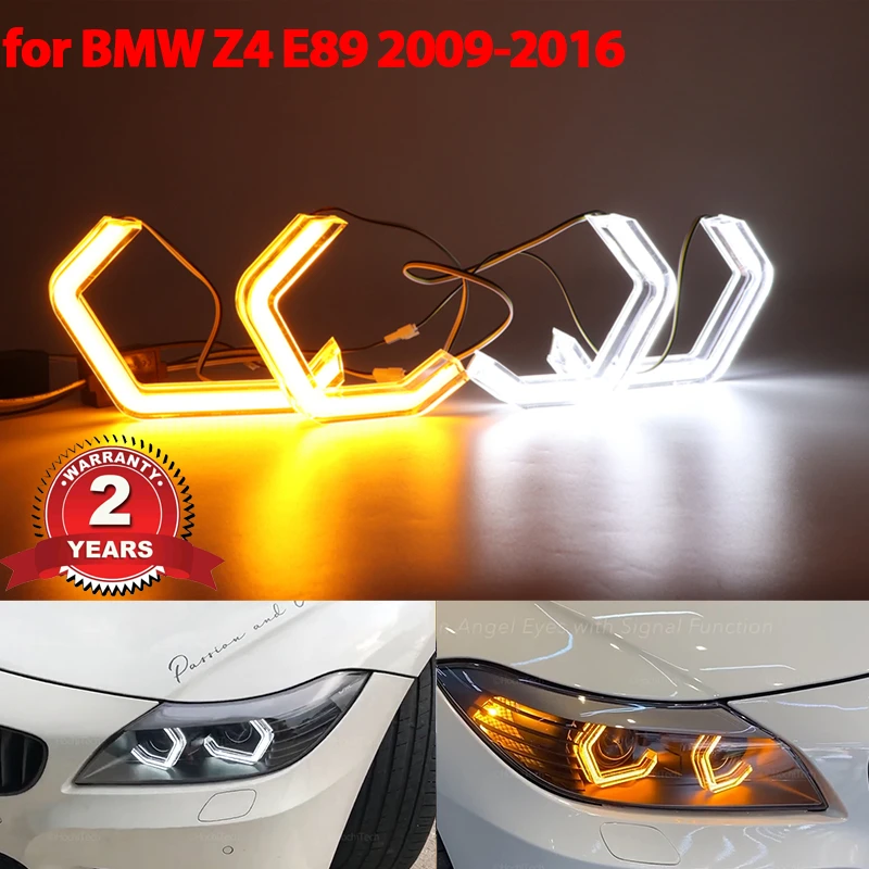 

M4 style LED Angel Eyes Kit Halo Ring Headlight Lamps For BMW Z4 E89 sDrive18i 20i 23i 28i 30i 35i 2009-16 Refit turn signal