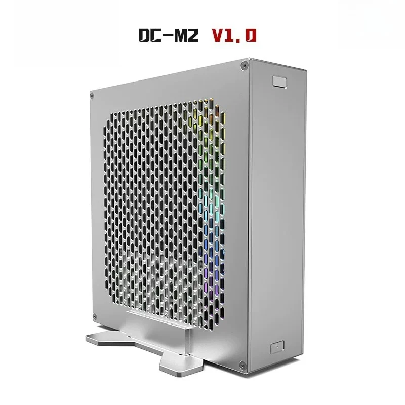 Mini DC‑M2 2.2L ITX PC Case, Built‑in DC Power Supply Supported Compact Chassis For Integrated Graphics Motherboard