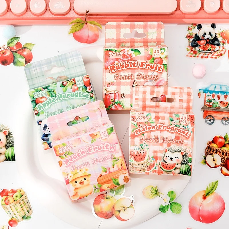 24-sets-lot-d'autocollants-kawaii-fruits-et-animaux-mignons-pour-scrapbooking-journal-creatif-papeterie-decorative-autocollants-pour-album-et-Etiquettes-adhesives