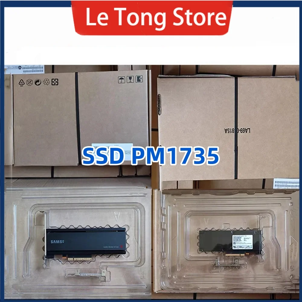 جديد وأصلي لهاتف سامسونج PM1735 1.6T 3.2T 6.4T HHHL PCIE4.0 بطاقة AIC Enterprise Solid State SSD