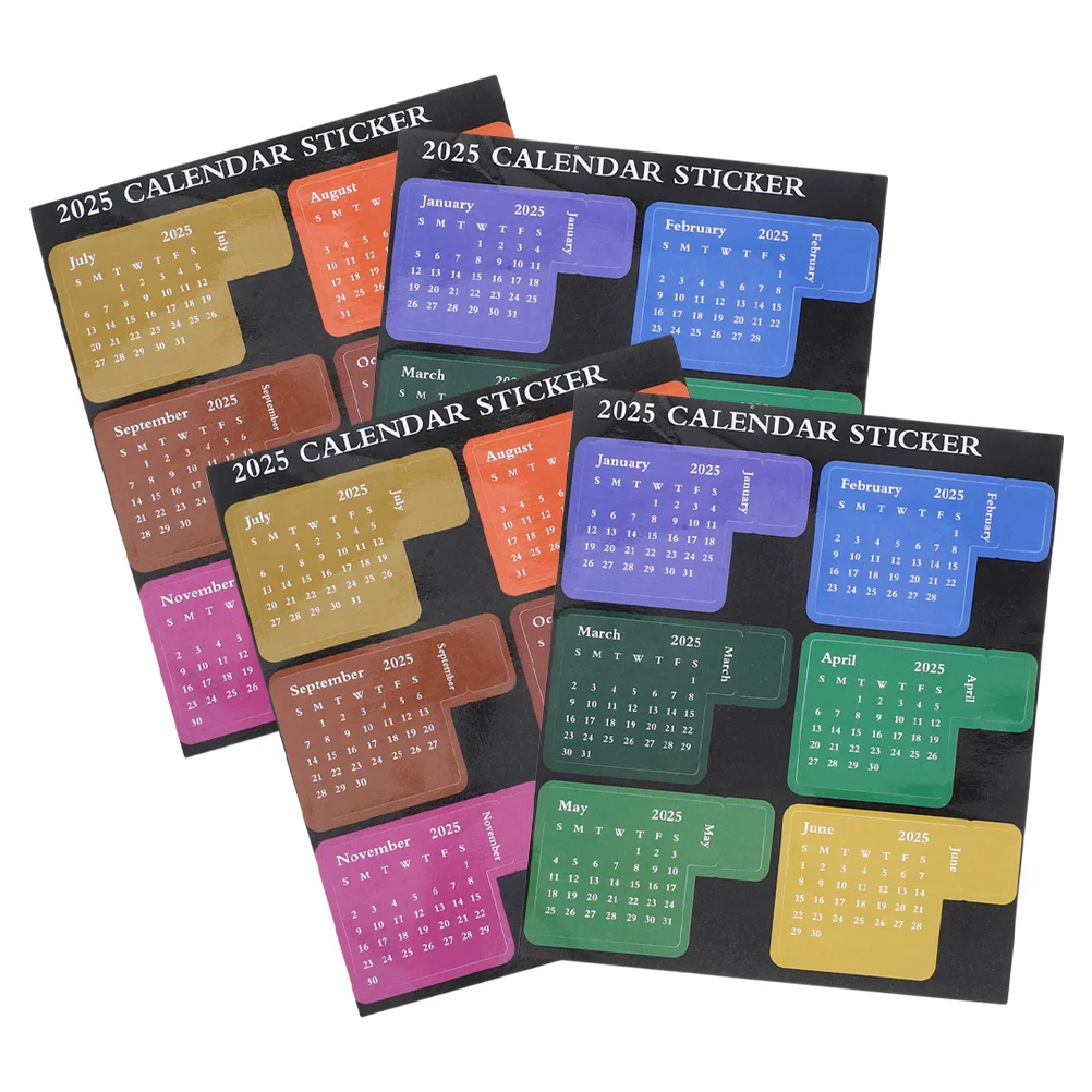 2 Set Sticky Notes Index Colored Stickers Calendar Daily Planner Notebook Monthly Tabs Paper Label Date Office Use