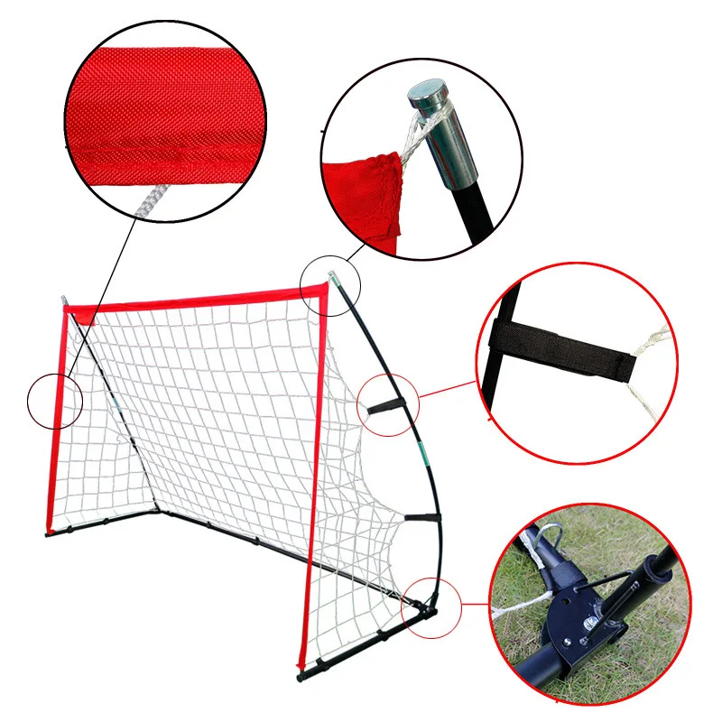 빠른 설치 휴대용 축구 골대 및 네트 휴대용 축구 골대 훈련 장비 풋볼 게이트