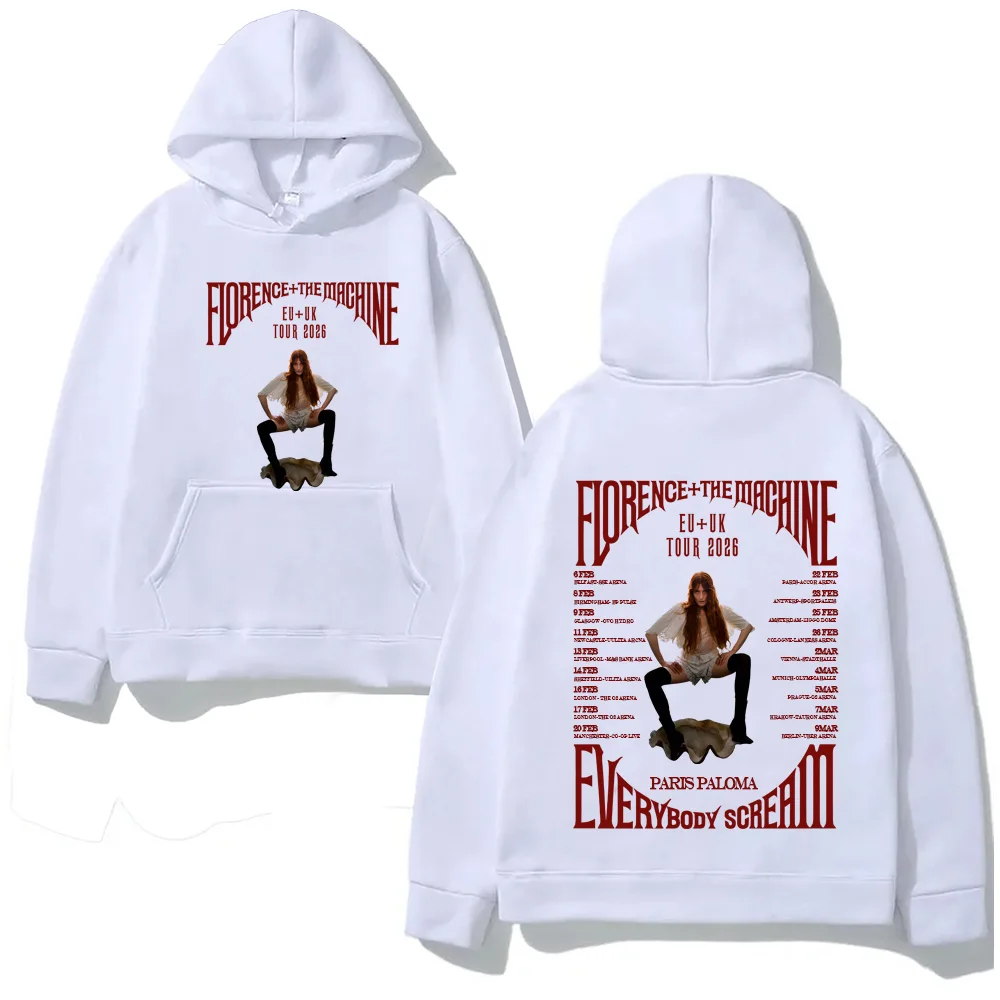 

Florence and The Machine Hoodies Sweatshirt Singer Graphic Printing Clothing Moletom Comfortable 2025NEW High Quality Hoody