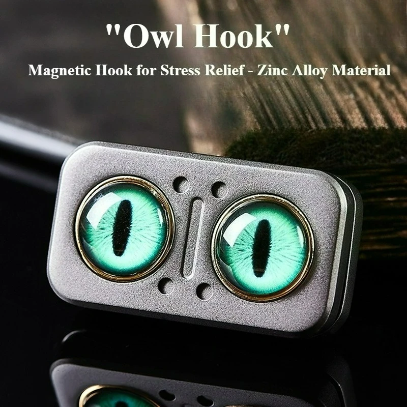 

Stress Relief Toys Owl Push Slider Fidget Slider Toy Adult Metal Fidget Toy Finger Push Spin Coins Decompression Toys EDC Slider