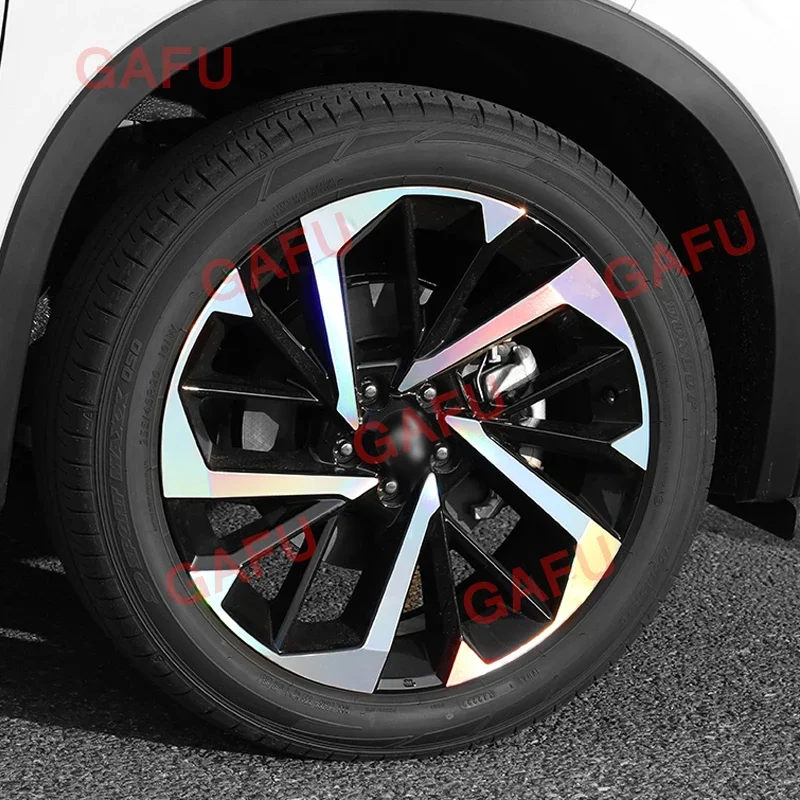 For Mitsubishi Outlander 4 2022 2023 Car Wheel Decoration Sticker Scratch-resistant PVC Wheel Hub Film Exterior Accessories