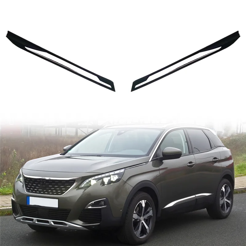 98141938XT Car Front Right Side Fender Plating Strip Fender Chrome Trim Strip Replacement for Peugeot 3008/4008 P84