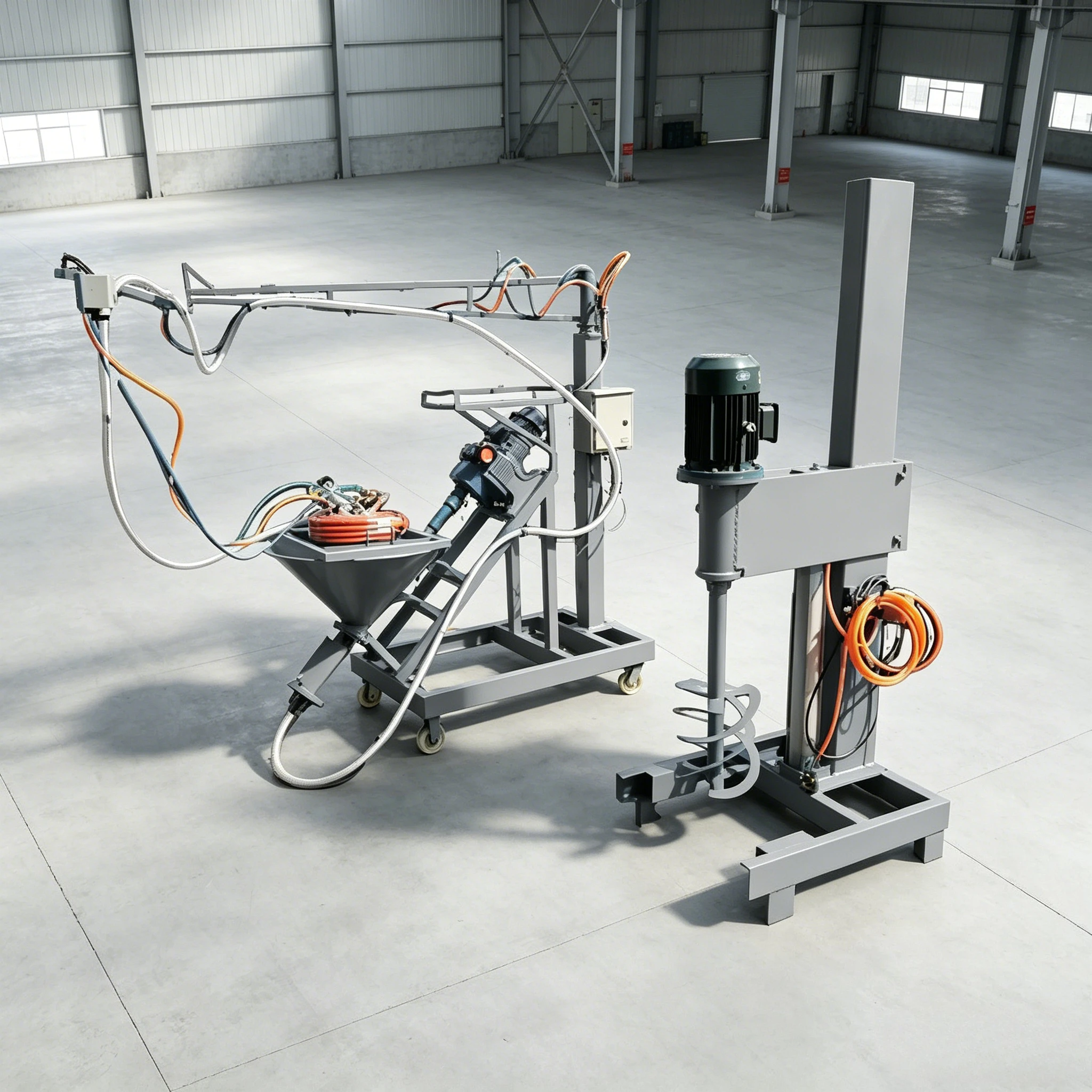 GRC Fiberglass Cement Sprayer FRP Composite Roving Fiberglass Chopper Chopped Resin Gun System Machine Grc Fire Pit Customized
