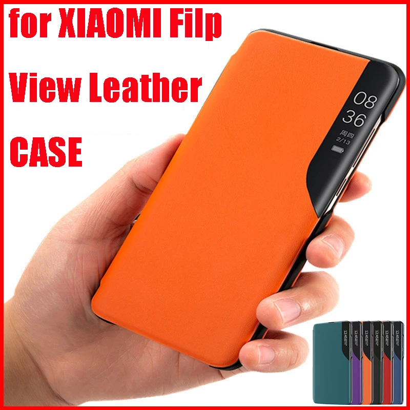 10pcs Magnetic Smart View Window Flip Phone Case for Xiaomi 10 Pro Redmi 8 8T 9A 9C Note 9S Pro Max Flip PU Leather Case