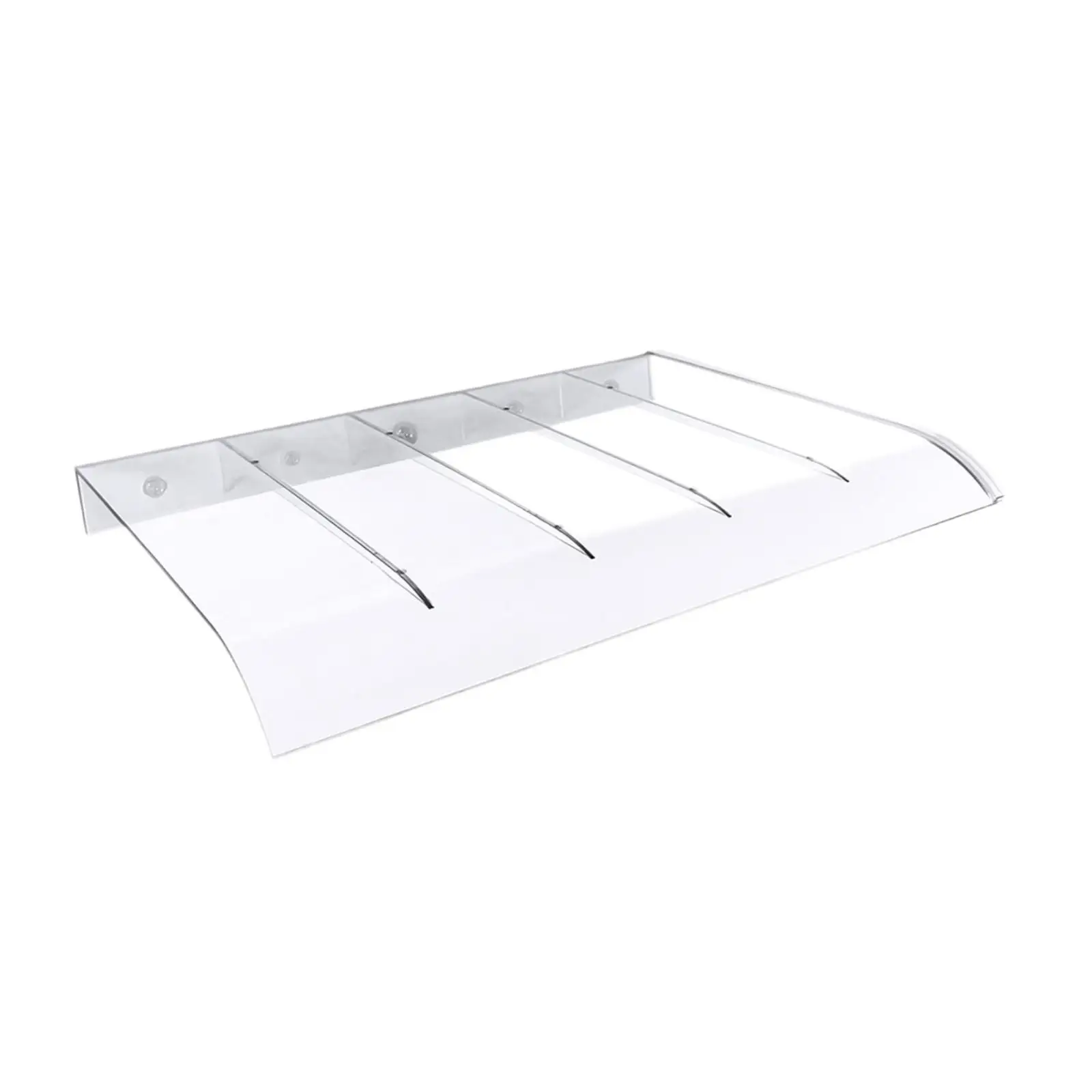 Clear Window Canopy for Entry Door Wall Mounted Awning Overhang PC Material Waterproof Sun Shutter Snow Protection Patio