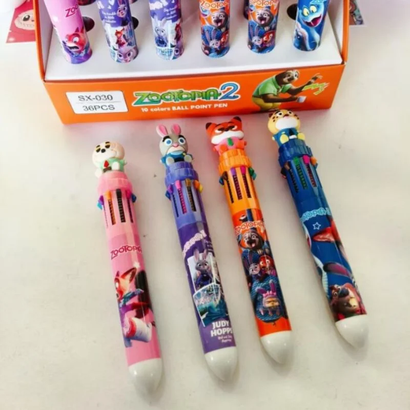 

36 шт./лот Kawaii Disney Zootopia 10 цветов шариковая ручка милые шариковые ручки для школы и офиса письменные принадлежности