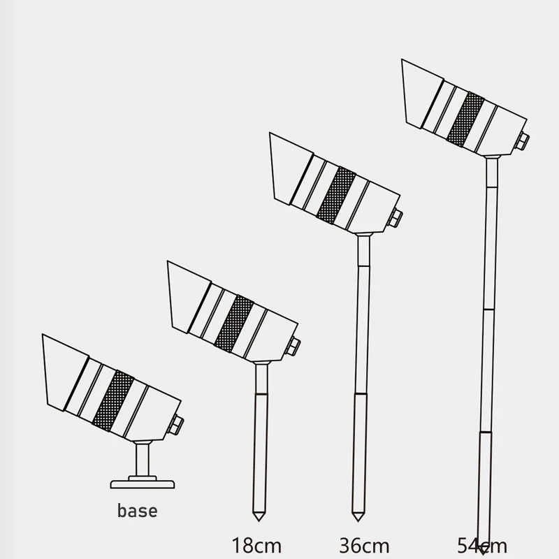 1 sztuk mikro regulowane zewnętrzne reflektory LED 12V 24V 3W IP67 zewnętrzny ogród Uplight krajobraz ścieżka światło punktowe Spike lampa trawnikowa