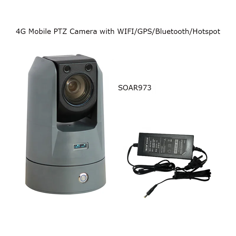 WiFi 4G HD PTZ Camera Night Vision 33x Optical Zoom 2MP Battery-Powered Rapid Deployment Waterproof IP65 Cloud Tripod Mounting