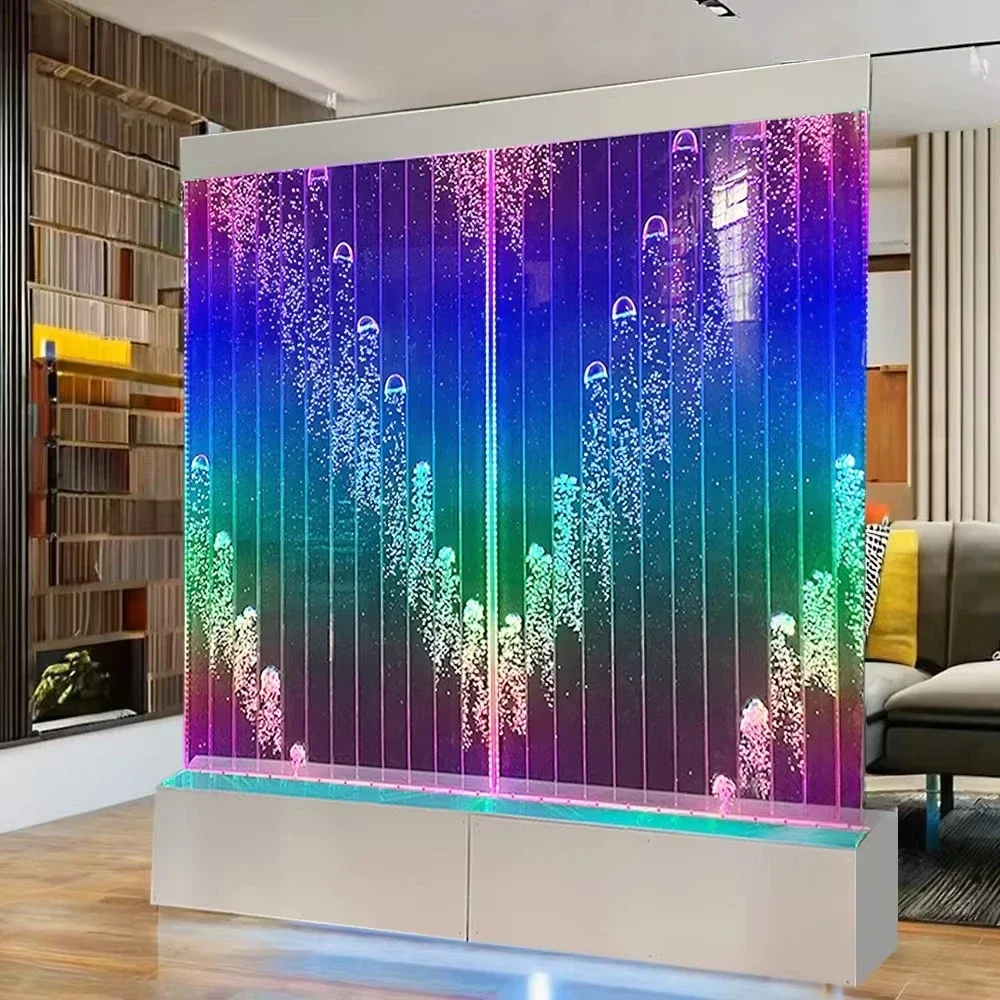 

-for Wholesale Custom Made Digital Programmable LED Light Acrylic Dancing Bubble Wall Movable Wall Room Divider
