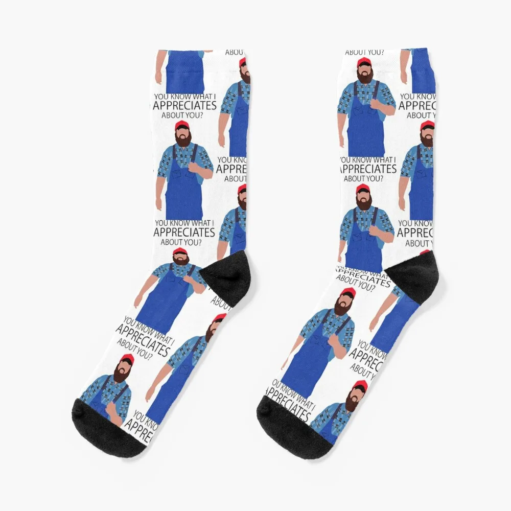 You know what I appreciates about you? Letterkenny Socks cartoon christmas stocking sports and leisure Socks For Girls Men's