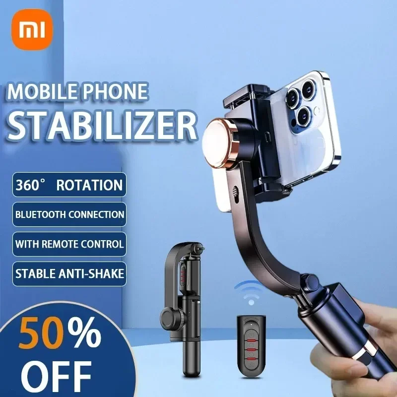 Xiaomi Gimbal Stabilizer Cellphone Tripod Stand Selfie Stick Adjustable Selfie Stick for Smartphone Gopro Vlog Record