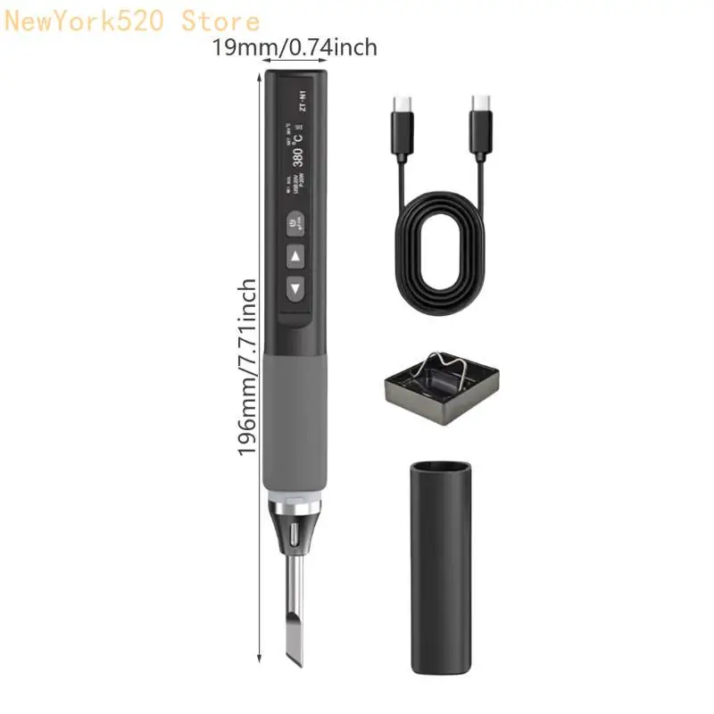 N84C Tanpa kabel Tanpa kabel besi USB Mengisi portabel Cordless Solder Alat Perbaikan Besi yang Dapat Disesuaikan ℃