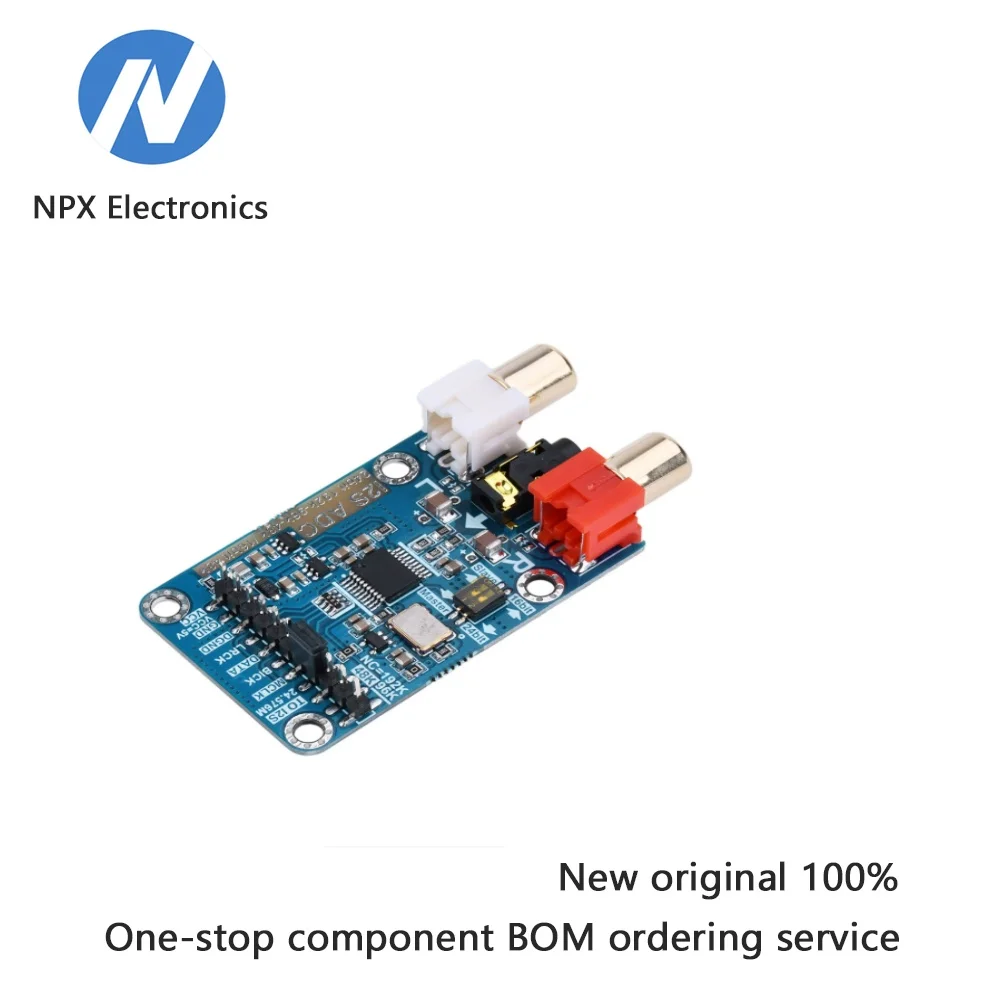 Modul kartu akuisisi audio ADC I2S mode master-slave papan pengembangan 24BIT