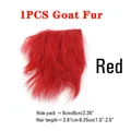 1PCS Goat Fur Red