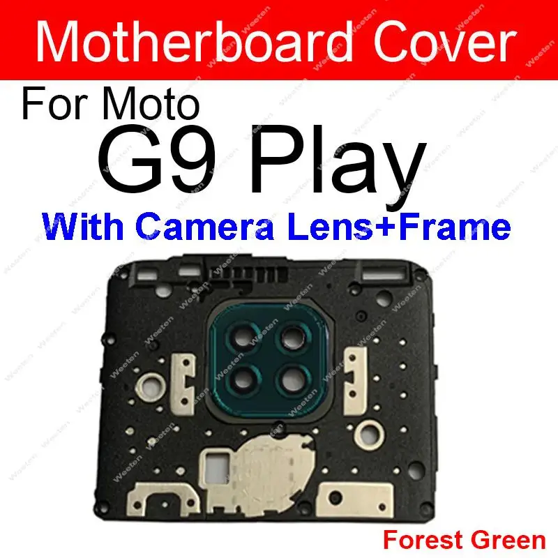 Motherboard Housing For Motorola MOTO G6 G7 G8 G9 Play Power Lite G7 G8 G9 Plus Rear Mainboard Frame Flash Cover Lens Holder