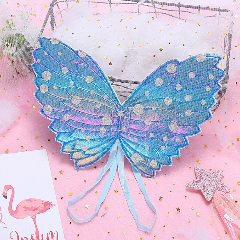 Accesorios de alas de hada metálicas para niños, accesorios de disfraz de alas de mariposa para fiesta de carnaval, accesorios de disfraz, 5 uds.