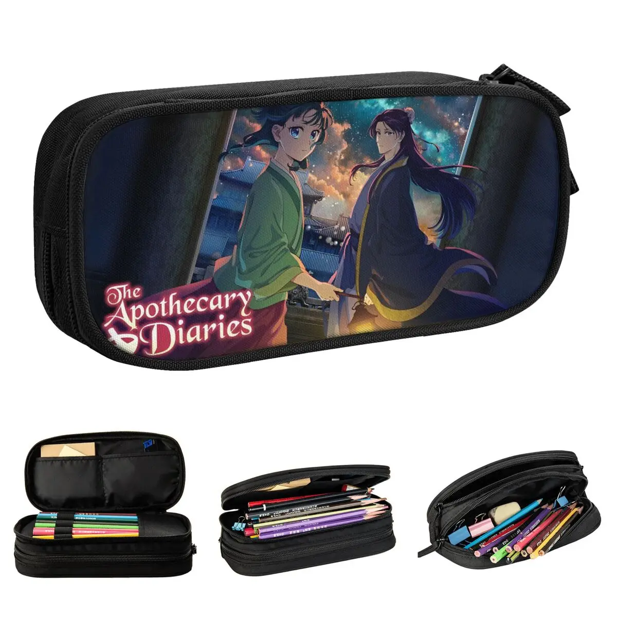 

Maomao Jinshi Anime Pencil Cases The Apothecary Diaries Pencil Box Pen for Student Big Capacity Bag Students School Stationery