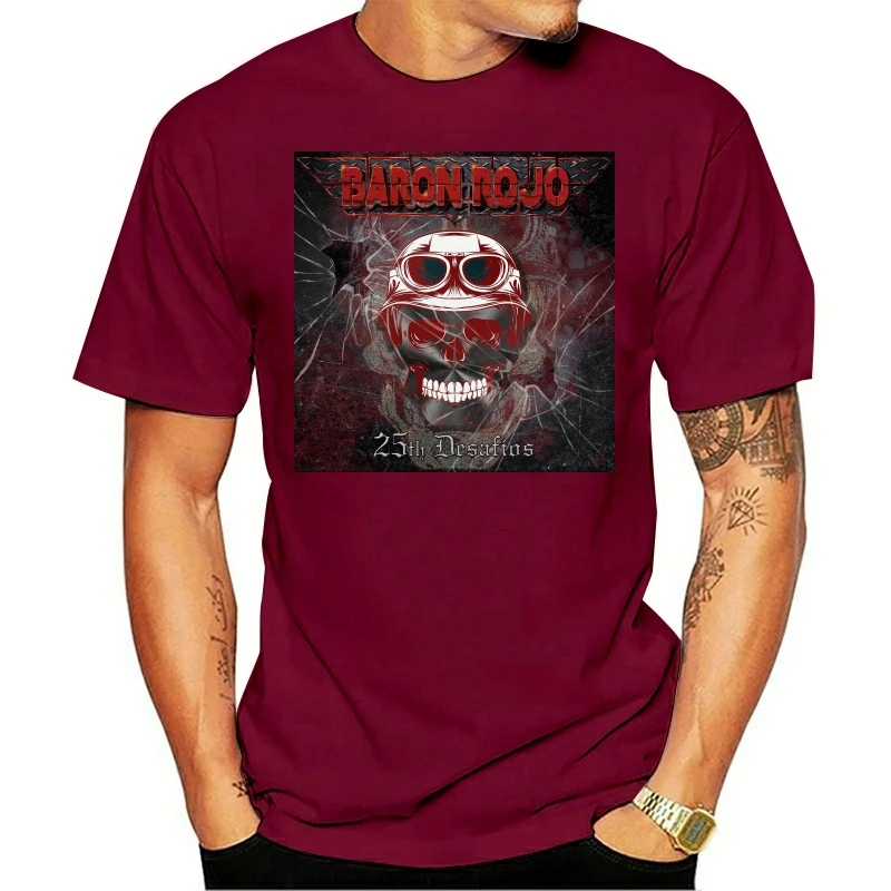 Men Baron Rojo Spanish Heavy Metal Band O-Neck T-Shirt simple style Men Short Sleeves cool men t shirt