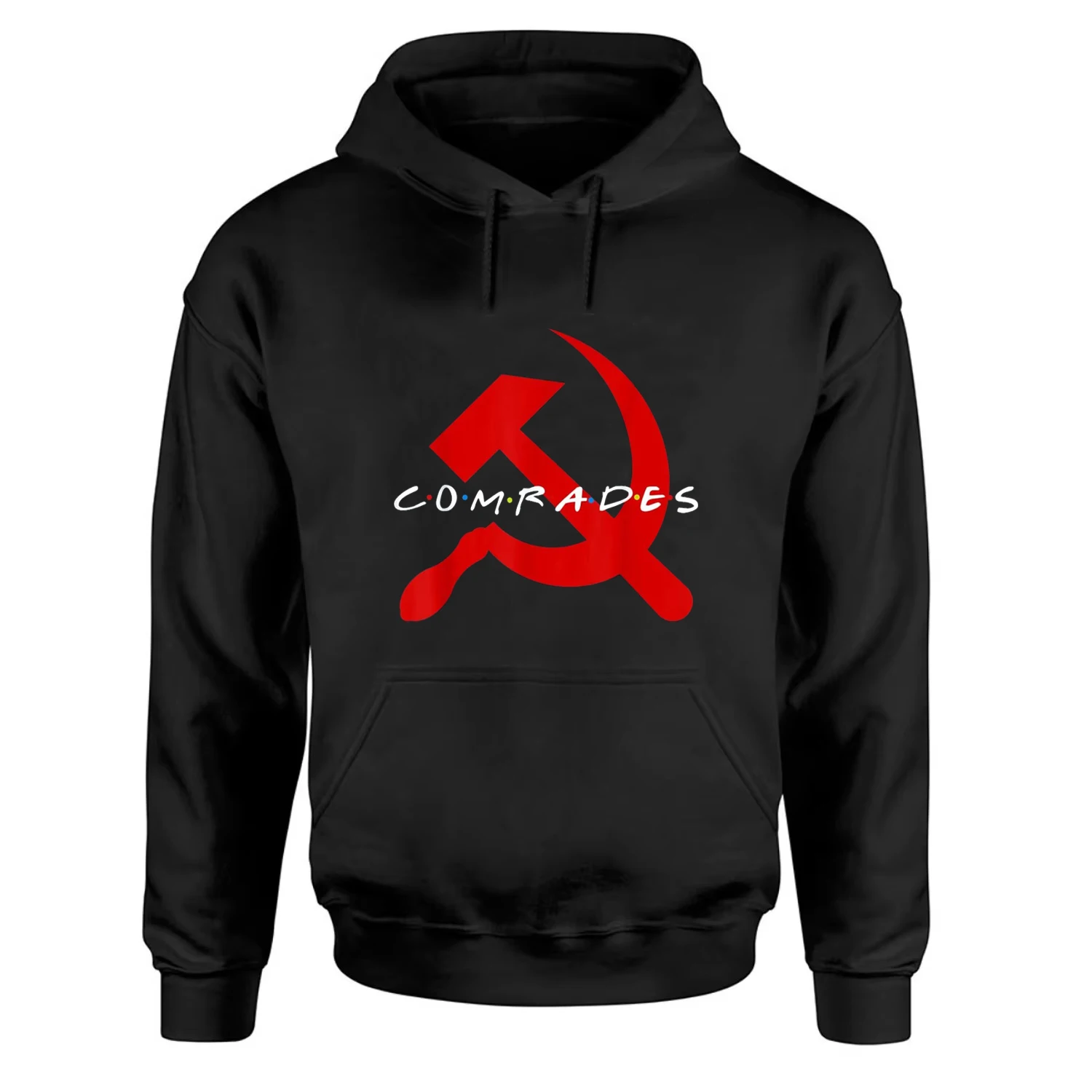 

Russian Soviet Union Comrades Hammer and Sickle Emblem Pullover Hoodie Comfortable Cotton Casual Mens Sweatshirt Streetwear