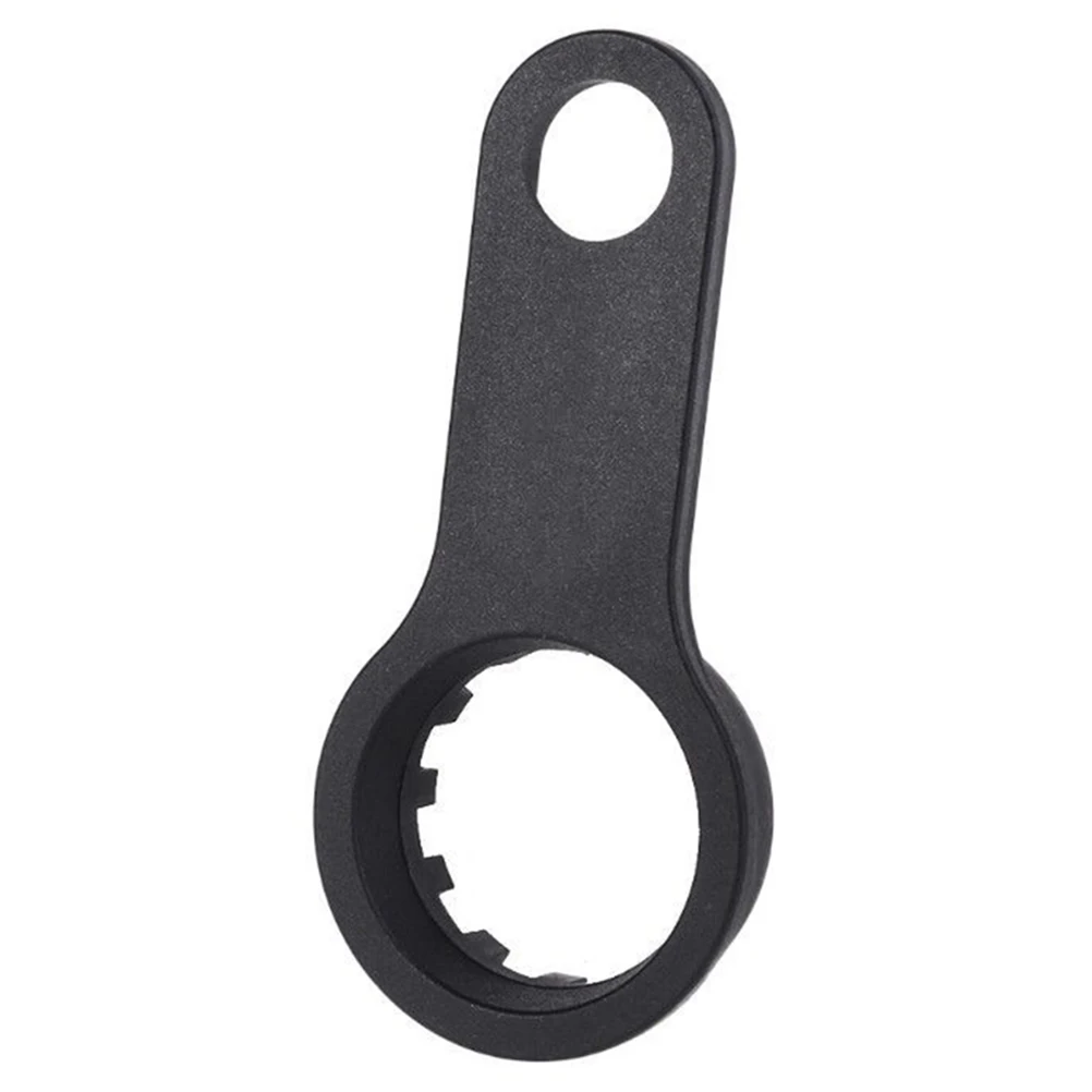 

Black Bike Front Fork Removal Spanner Single Hole Professional Repair Wrench for Front Fork Installation Compatible Suntour