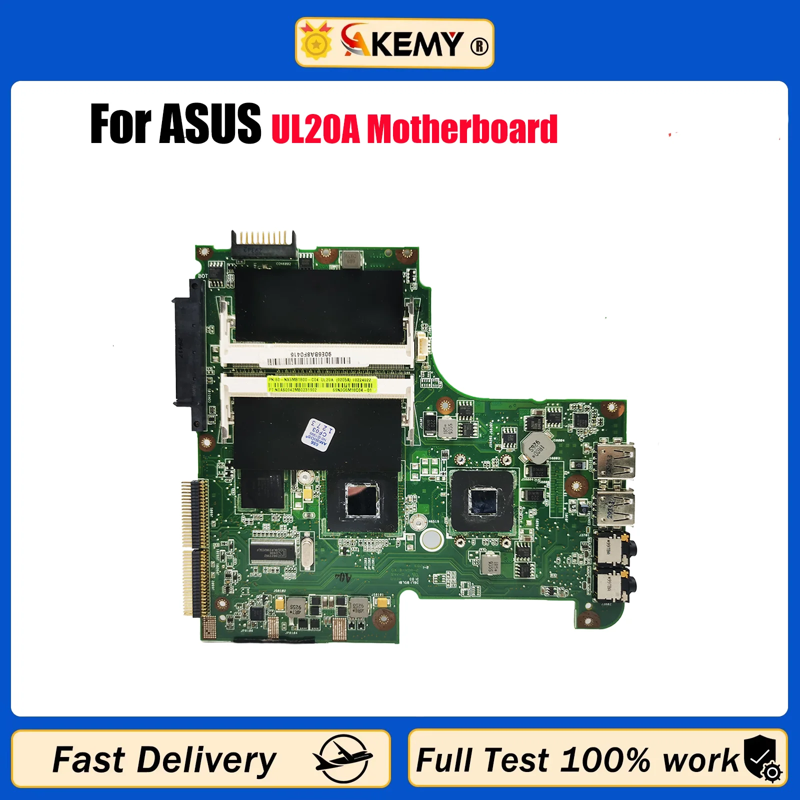 

Материнская плата для ноутбука UL20A для материнской платы ноутбука ASUS UL20 UL20A Цей товар в наличии 100% тестирование ОК быстрая доставка Высокое качество