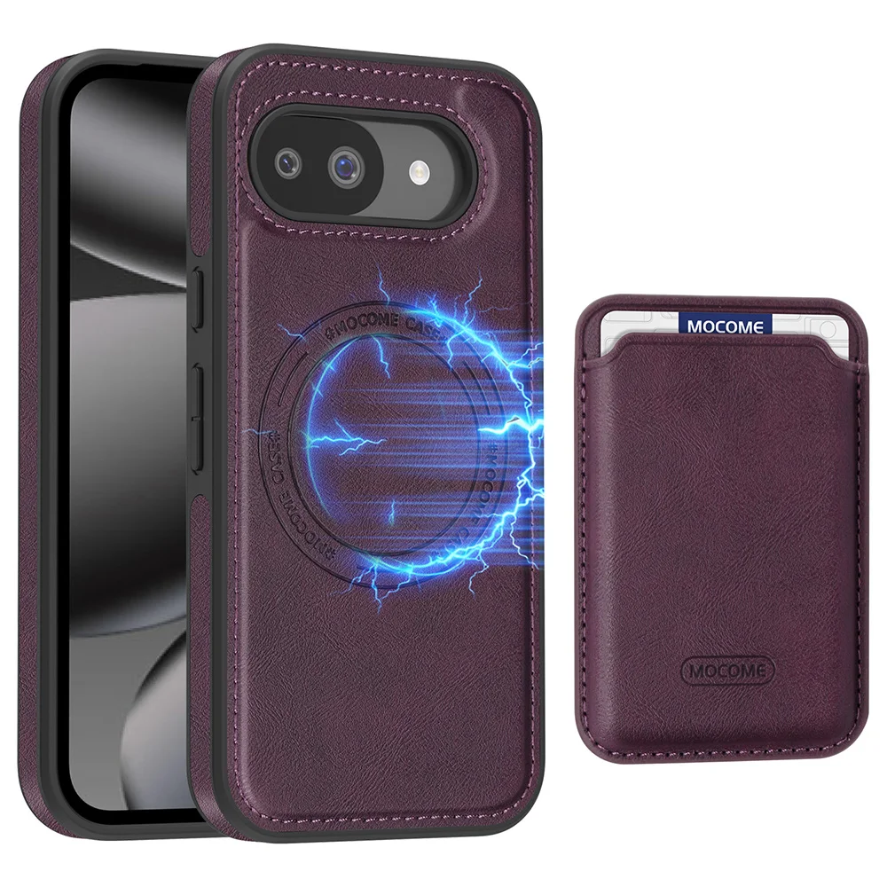 Shockproof Case Designed for Google Pixel 10 Pro XL Premium PU Leather Magnetic Rugged Compatible with MagSafe Slim Phone Cover