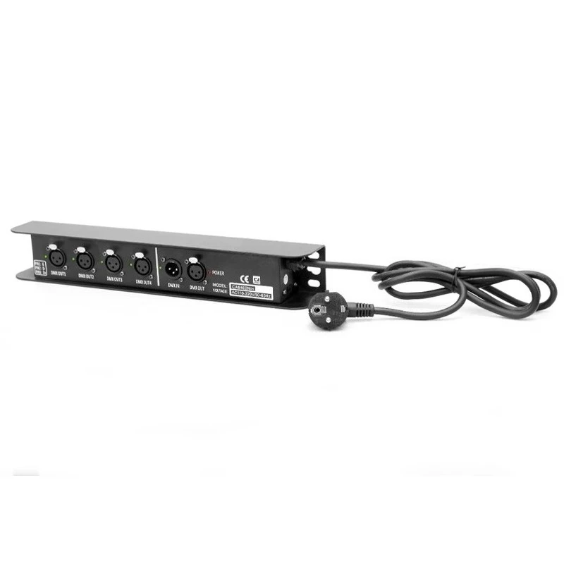 

DMX512 Signal Amplifier Mini Hanging One In Four Out Signal Processor Stage Lighting Signal Distributor