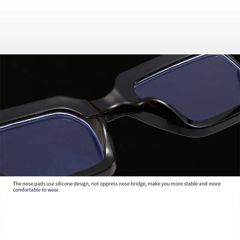 Fashion Square Dicken Rahmen Lesebrille Frauen Blau Licht Blockieren Presbyopie Brillen Für Männer Komfortable Computer Gläser – Detail 19