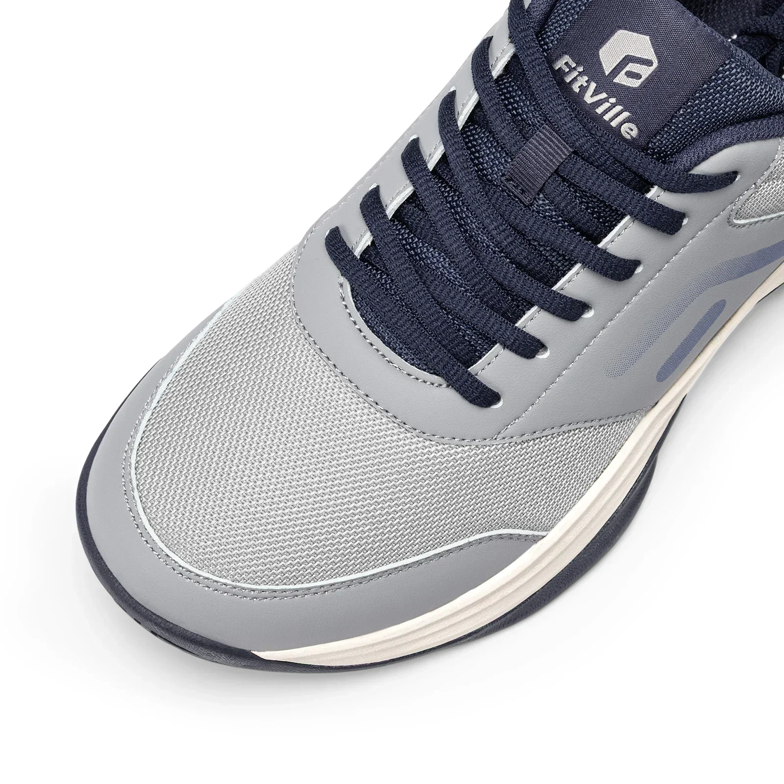 FitVille Herren Weite Pickleball- & Tischtennisschuhe, Bequeme Gepolsterte Hartschalen-Freizeitsneaker, Geeignet für Baseball-Schuhe – Detail 12