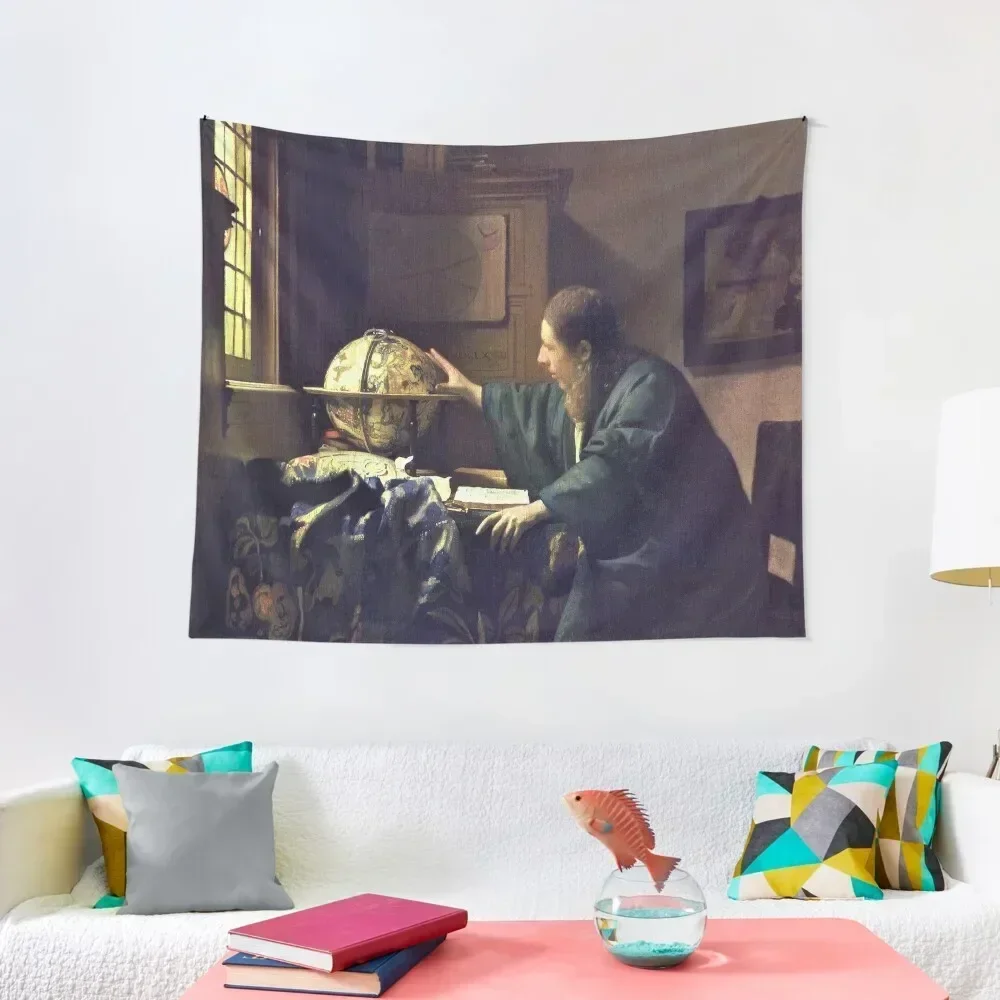 HD The astronomer, by Johannes Vermeer - HIGH DEFINITION Tapestry Room Decorations Aesthetics Bedrooms Decor Tapestry