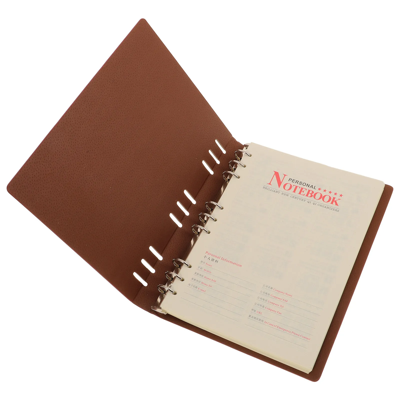 Cover Binder Notebook Thick Portable Diary Journal for Writing Note Taking Weekly Plan Schedule Office School