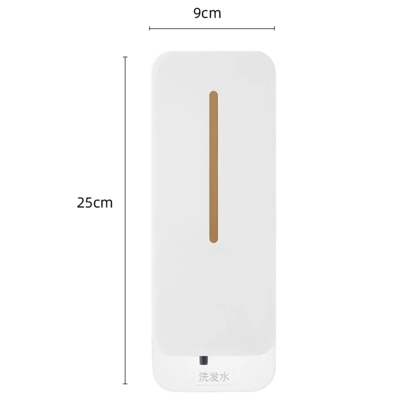 Dispenser di sapone da lavaggio per telefono cellulare ricaricabile Smart Lnduction da 300 ml Dispenser di sapone da parete per la casa