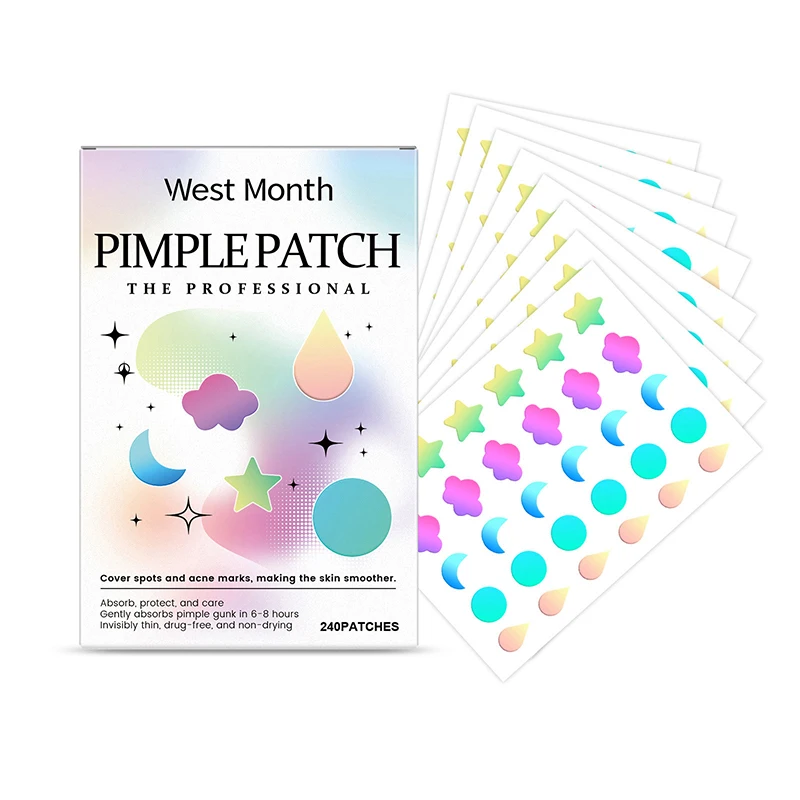 240Pcs Acne Pimple Patch Sticker Waterproof Acne Treatment Pimple Remover Tool Blemish Spot Facial Mask SkinCare Hidden Pimple