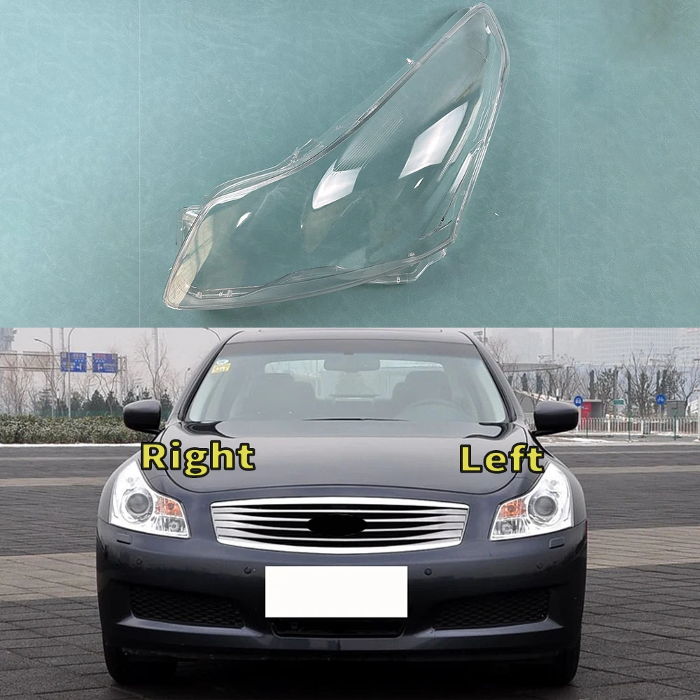 

For Infiniti G series G35 G37 2007 2008 2009 Front Headlight Cover Shade Lampshade Lens Headlamp Shell Plexiglass