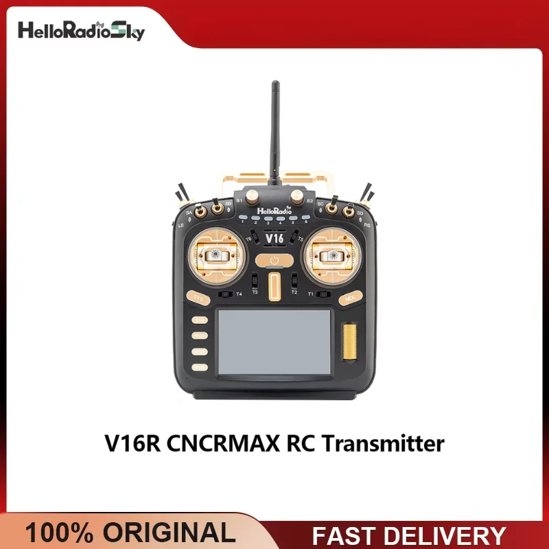 RC Transmitter HelloRadio V16R CNCRMAX ELRS 4IN1 Internal Module High Frequency EdgeTX for FPV Drone