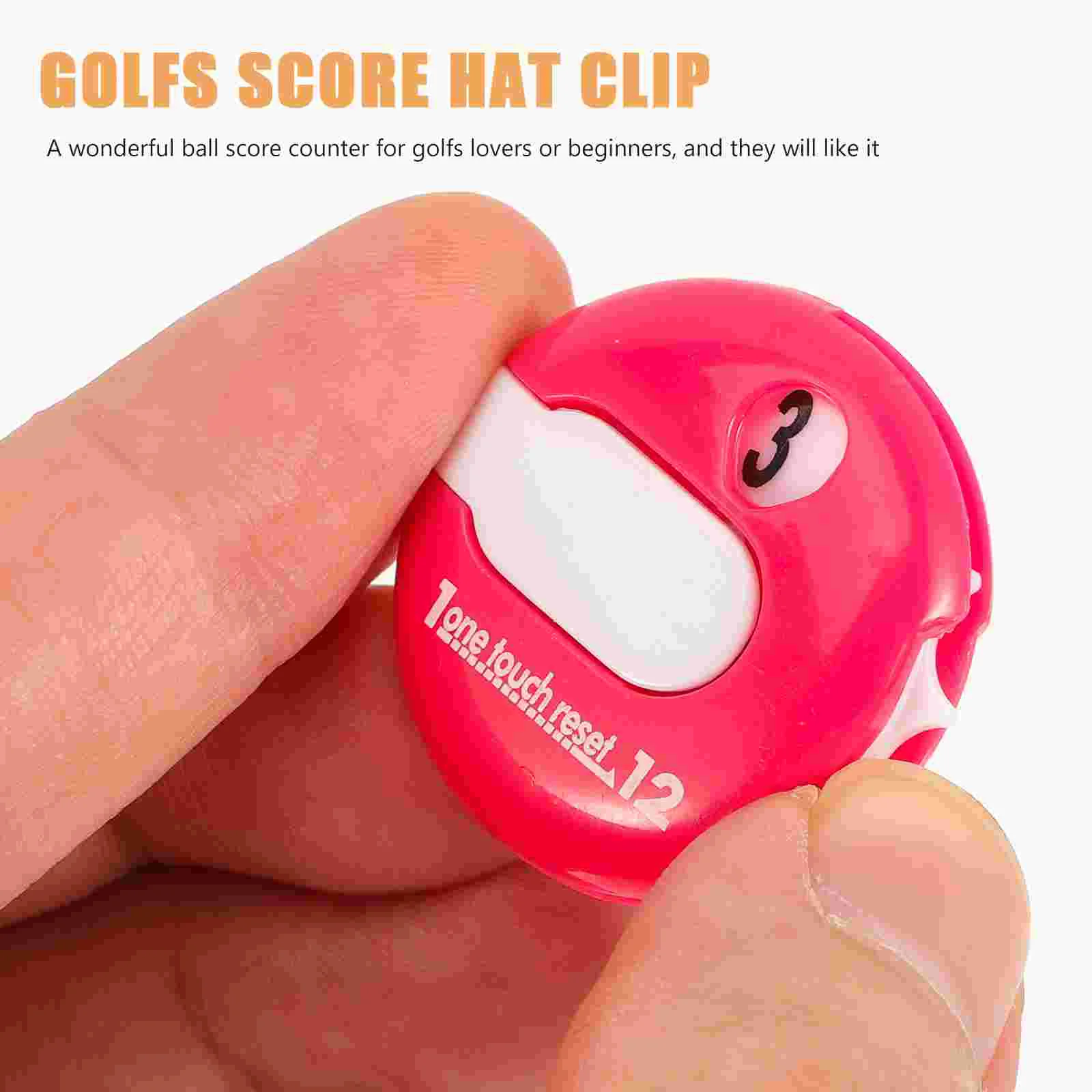 Accesorios de contador de Clip de sombrero de Golf, herramienta de puntuación de Golf Clicker, bolas