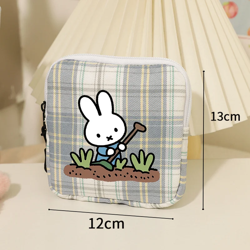 Miffys Women Tampon Storage Bag Girl Kawaii Sanitary Pad Pouch Napkin Cosmetic Bags Cute Mini Makeup Pouch Small Coin Purse Gift