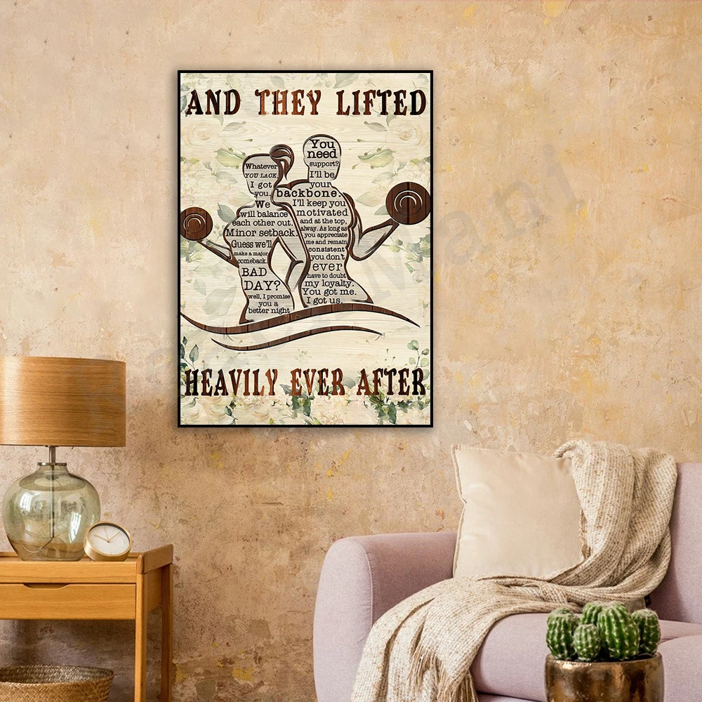 Funny workout poster, fitness poster, gym poster, fitness gym poster, they lift heavy after the poster