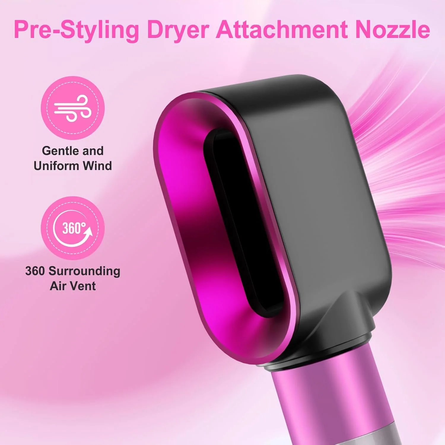 Pre-Styling Dryer Attachment for Dyson Airwrap HS01 HS05 Fast Dryer Nozzle for Airwrap Styler Nickel Dryer Attachment Diffuser image 5